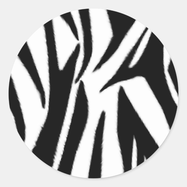 Zebra Print Envelope Seal Sticker (Front)