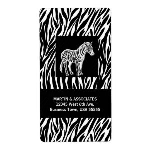 Zebra Print Executive Shipping Label