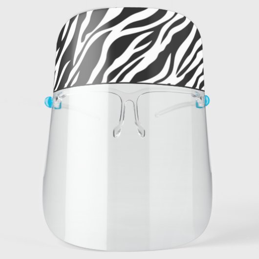 Zebra Print Face Shield (Front)