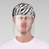 Zebra Print Face Shield (Insitu)