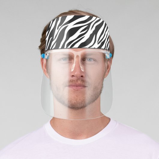 Zebra Print Face Shield (Insitu)