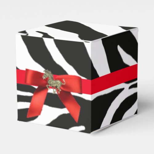 Zebra Print Favor Boxes