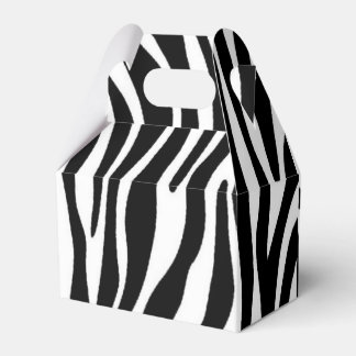 Zebra Print Favor Boxes
