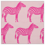Zebra Print - Fuchsia and light pink Fabric