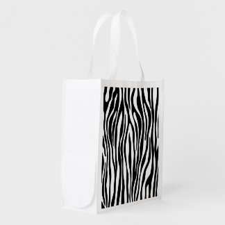 Zebra Print Grocery Bag