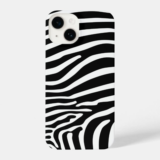 Zebra Print iPhone Case (Back)