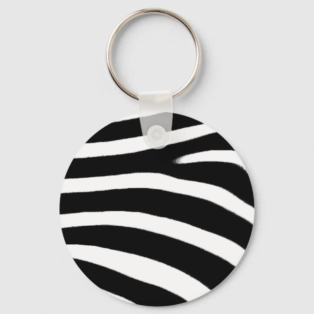 Zebra Print Keychain (Front)