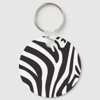 Zebra Print Keychain