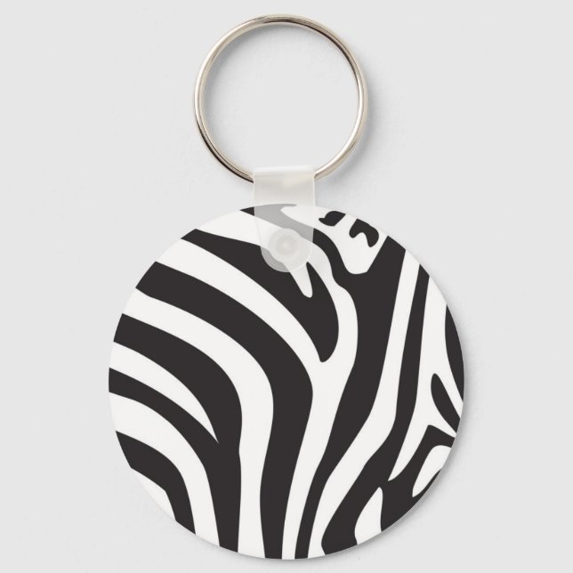 Zebra Print Keychain (Front)