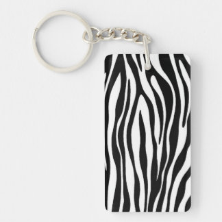 Zebra Print Keychain