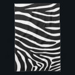 Zebra Print Kitchen Towel<br><div class="desc">zebra stripes pattern print wild africa girly zoo animal skin black white cartoon safari</div>