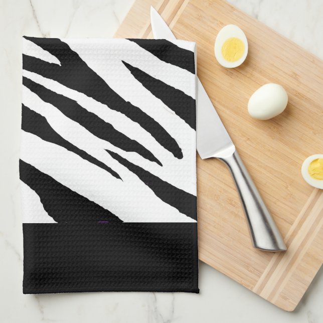 Zebra Print Kitchen Towel (Quarter Fold)