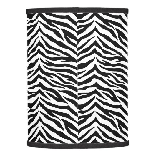 Zebra Print Lamp Shade (Back)