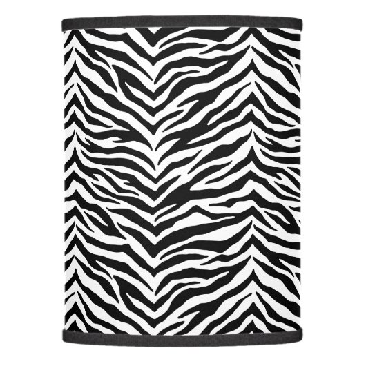Zebra Print Lamp Shade (Front)