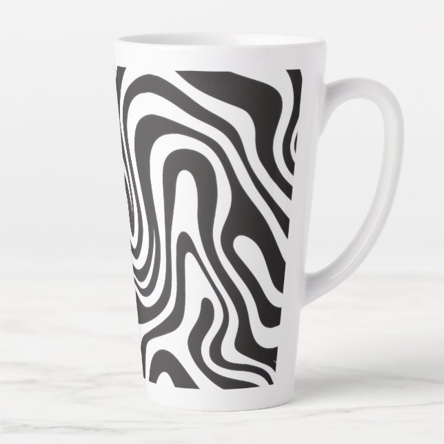 Zebra Print Latte Mug (Right)