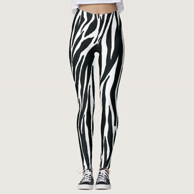 Zebra Print Leggings (Front)
