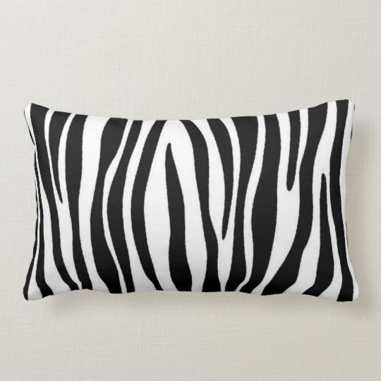 Zebra Print Lumbar Pillow