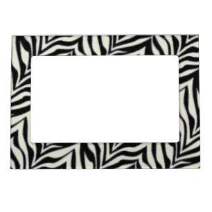 Zebra print magnetic frame- personalize magnetic photo frame