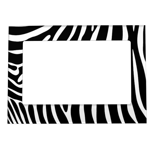 Zebra Print Magnetic Photo Frame (Front)