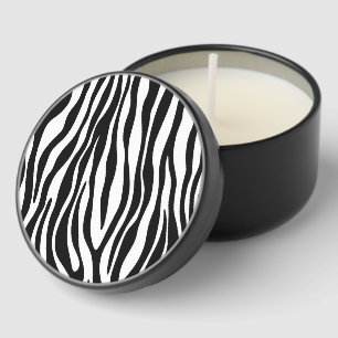 Zebra Print Mini Candle Favors