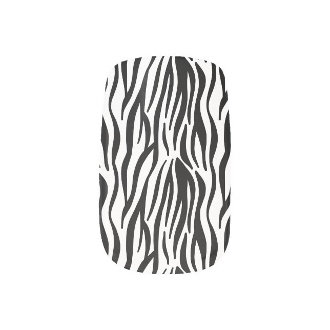 zebra print minx nail art (Left Thumb)