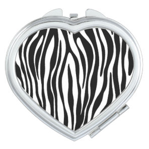 Zebra Print Mirror For Makeup