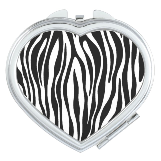 Zebra Print Mirror For Makeup (Front)