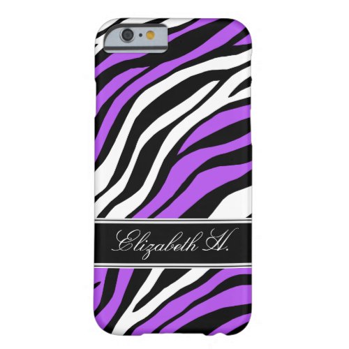 Zebra Print Mix Purple iPhone 6 Case