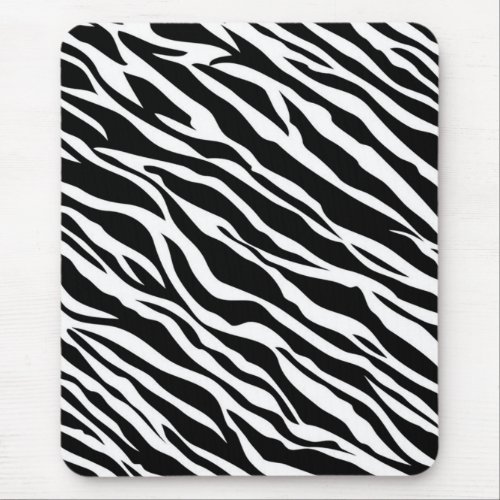 Zebra Print Mouse Pad