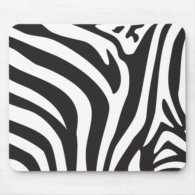 Zebra Print Mouse Pad (Front)