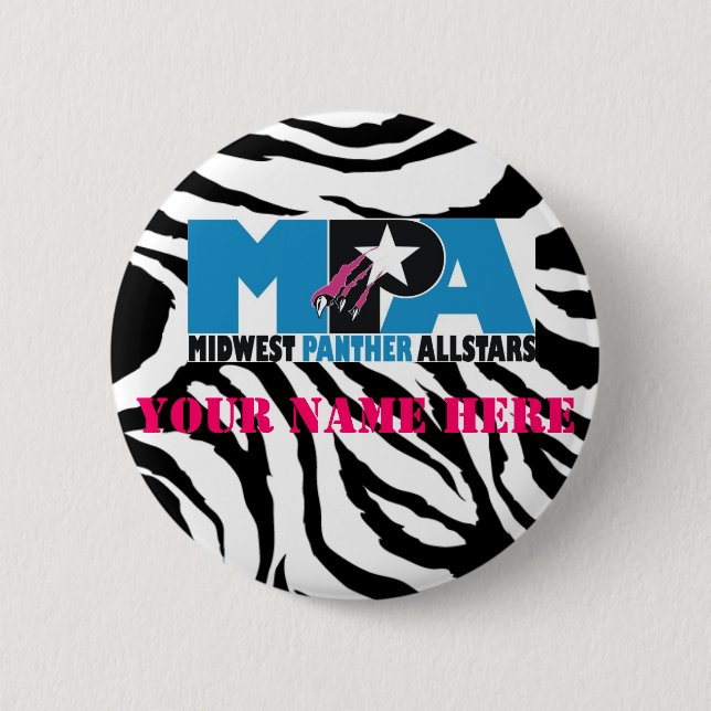 Zebra Print MPA Button (Front)