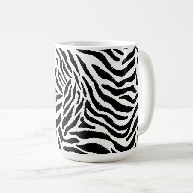 Zebra Print Mug (Front Right)