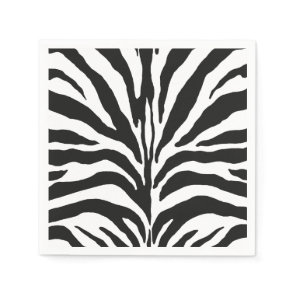 Zebra Print Napkins