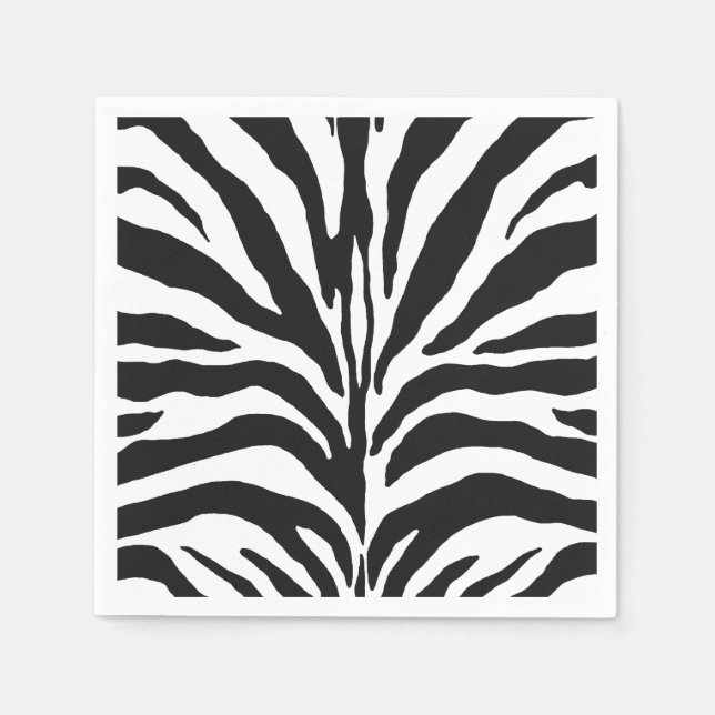 Zebra Print Napkins (Front)