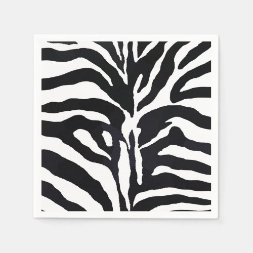 Zebra print napkins