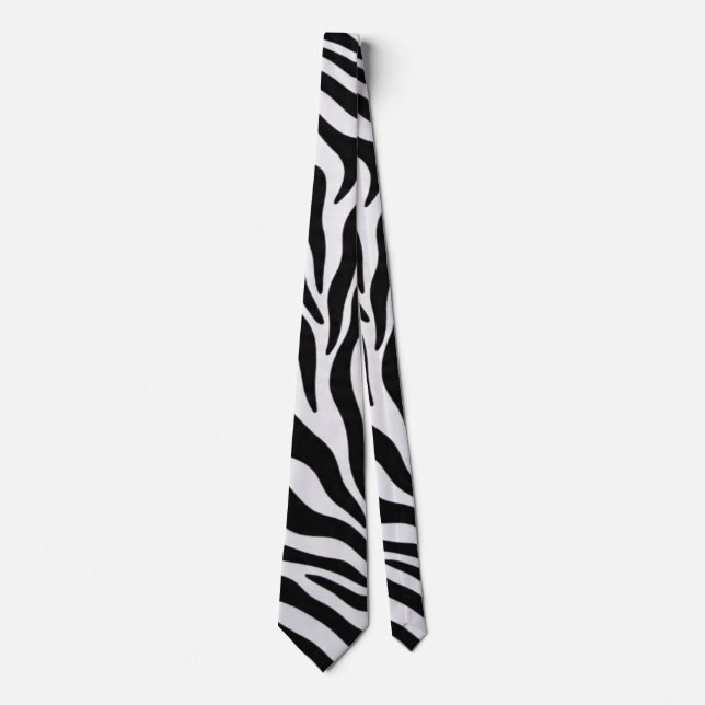 Zebra print  neck tie (Front)