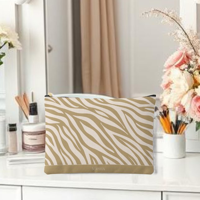 Zebra Print-Neutral Accessory Pouch (Zebra Print-Neutral Accessory Pouch )