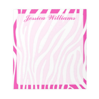 Zebra Print Notepad