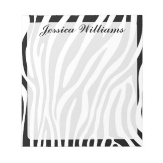Zebra Print Notepad