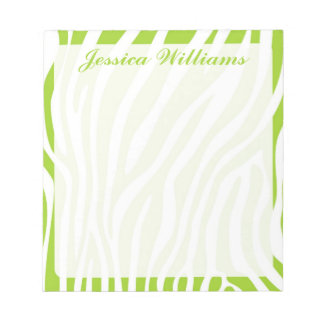 Zebra Print Notepad