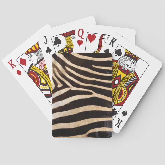 Zebra print of playing cards (Back)