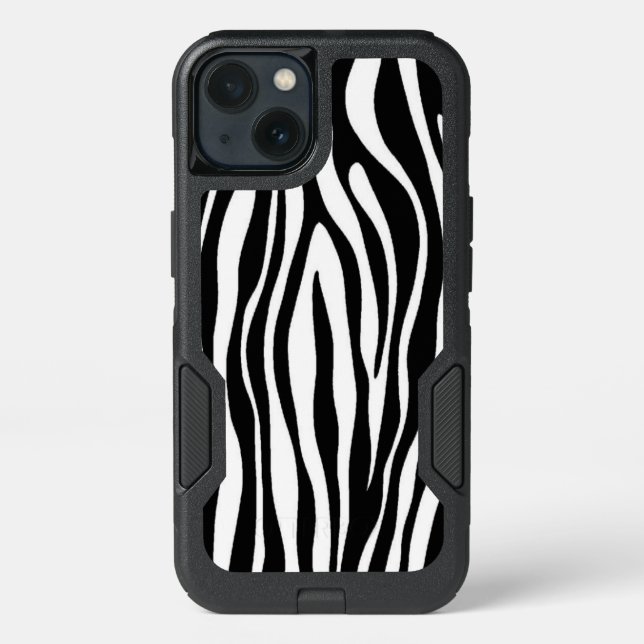 Zebra Print Otterbox iPhone Case (Back)