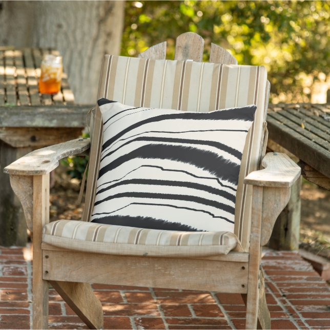 Zebra Print  Outdoor Pillow (Chair)