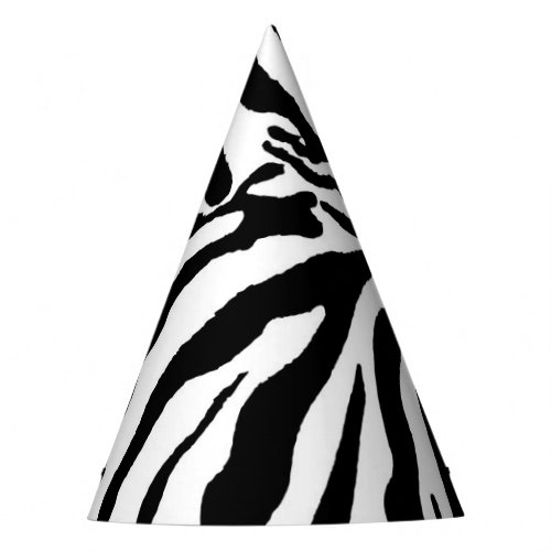 Zebra Print Party Hat