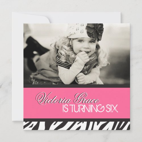 Zebra Print Party Invitation