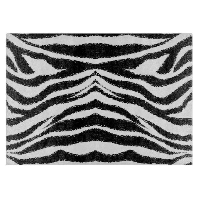 Zebra Print Pattern Black and White