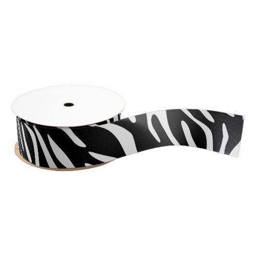 Zebra Print Pattern Ribbon