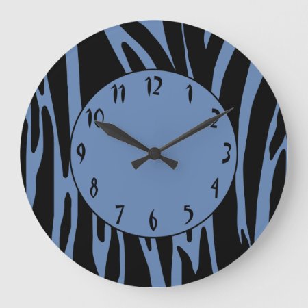 Zebra Print Pattern Wall Clock
