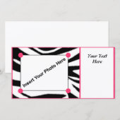 Zebra Print Photo Card (Front/Back)