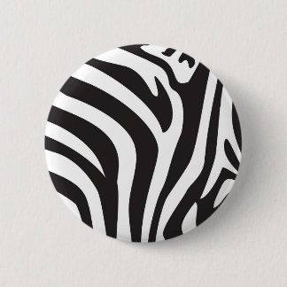 Zebra Print Pinback Button